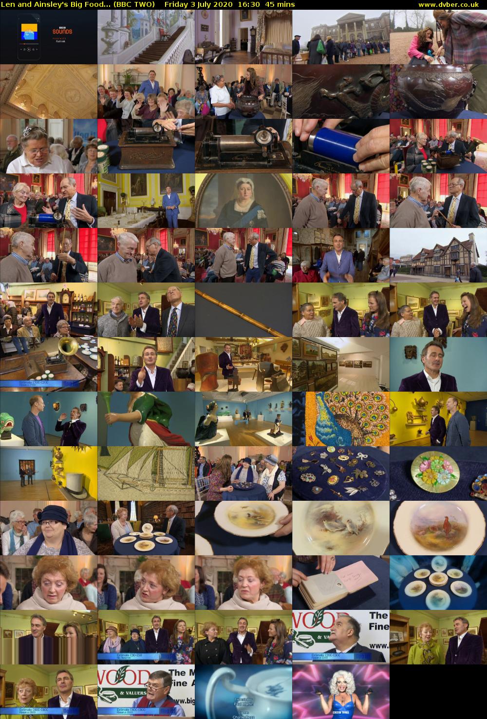 Len and Ainsley's Big Food... (BBC TWO) Friday 3 July 2020 16:30 - 17:15