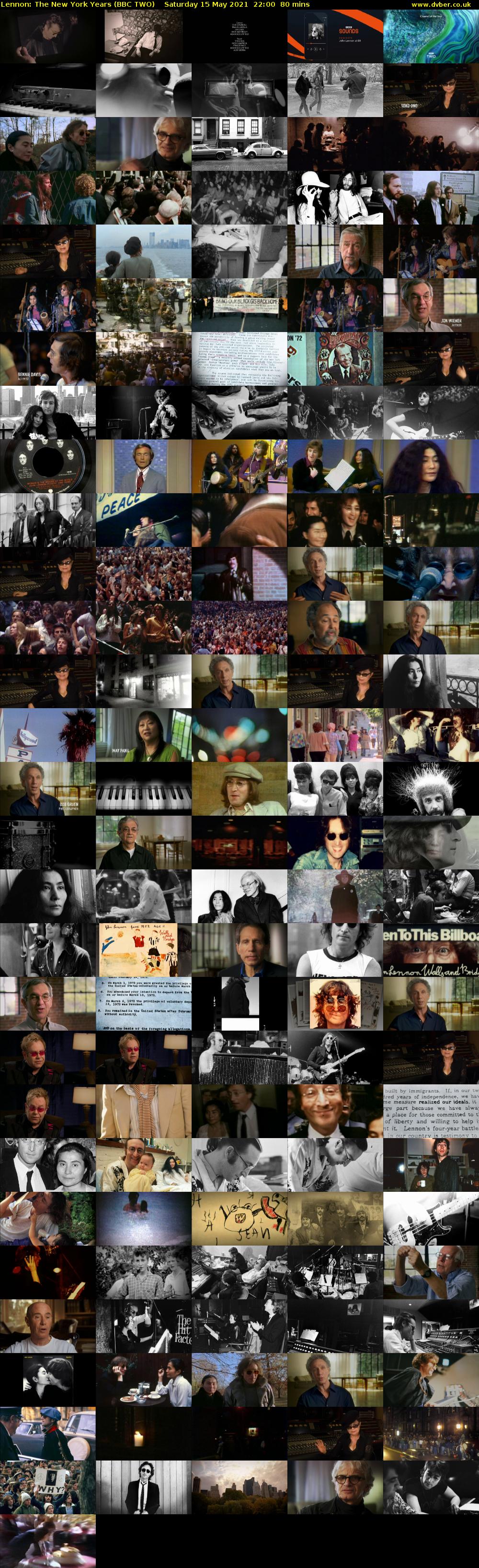 Lennon: The New York Years (BBC TWO) Saturday 15 May 2021 22:00 - 23:20