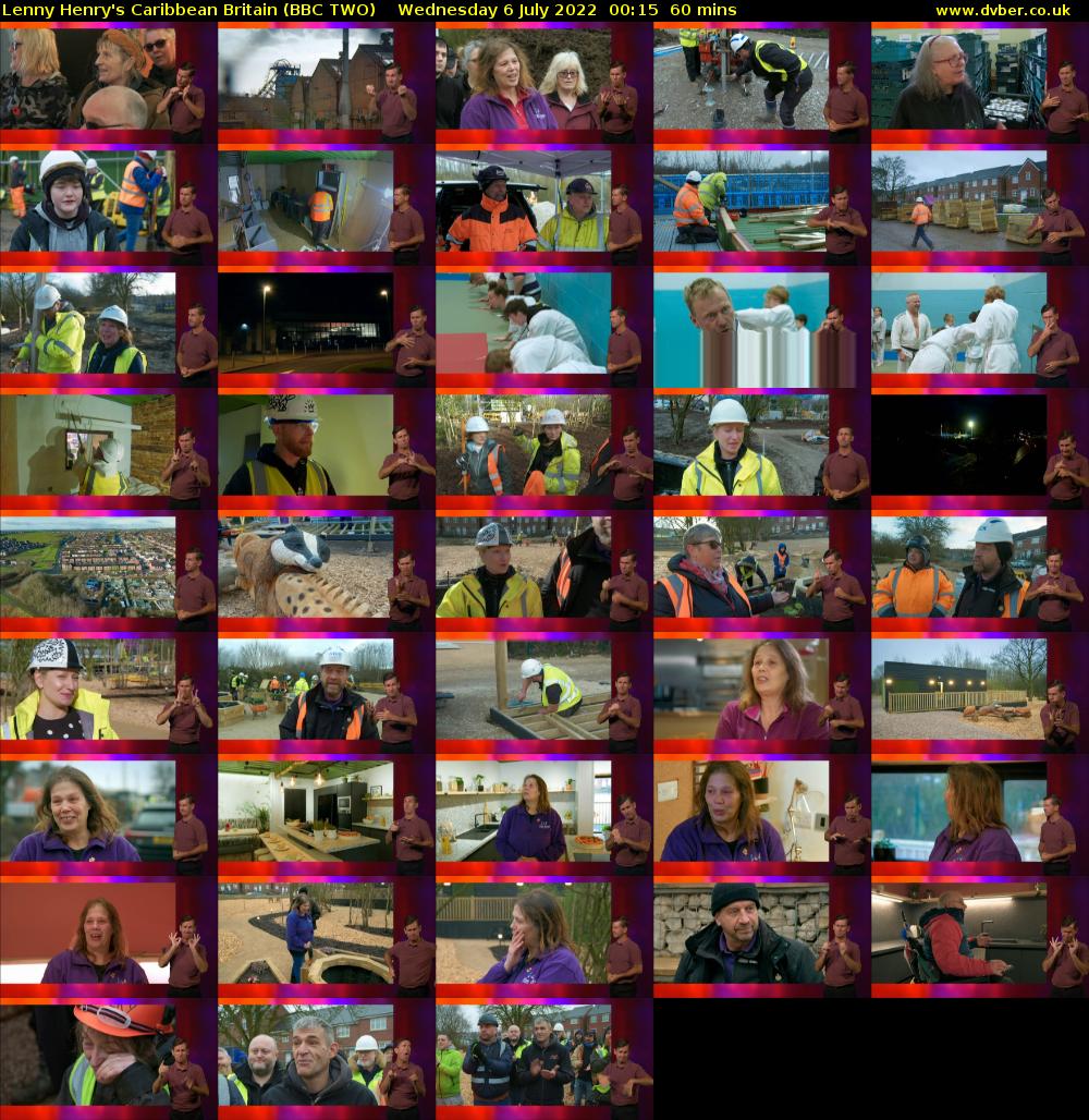 Lenny Henry's Caribbean Britain (BBC TWO) Wednesday 6 July 2022 00:15 - 01:15