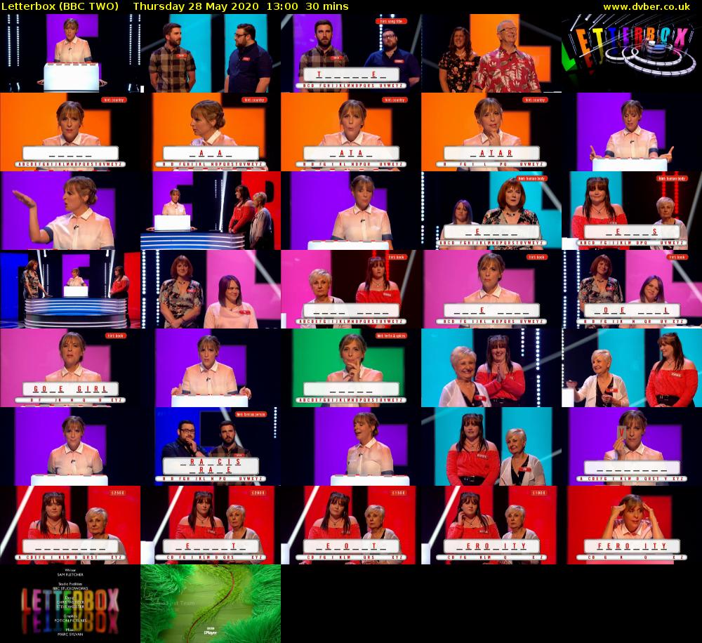 Letterbox (BBC TWO) Thursday 28 May 2020 13:00 - 13:30