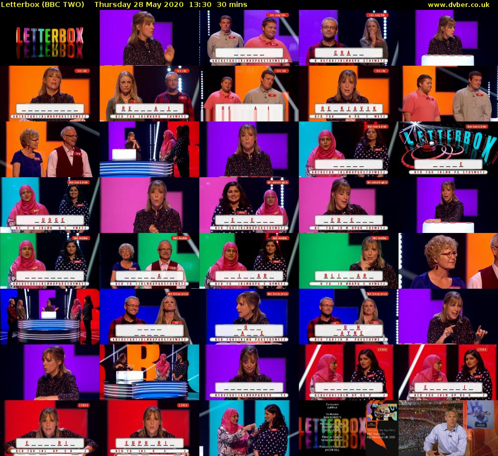Letterbox (BBC TWO) Thursday 28 May 2020 13:30 - 14:00
