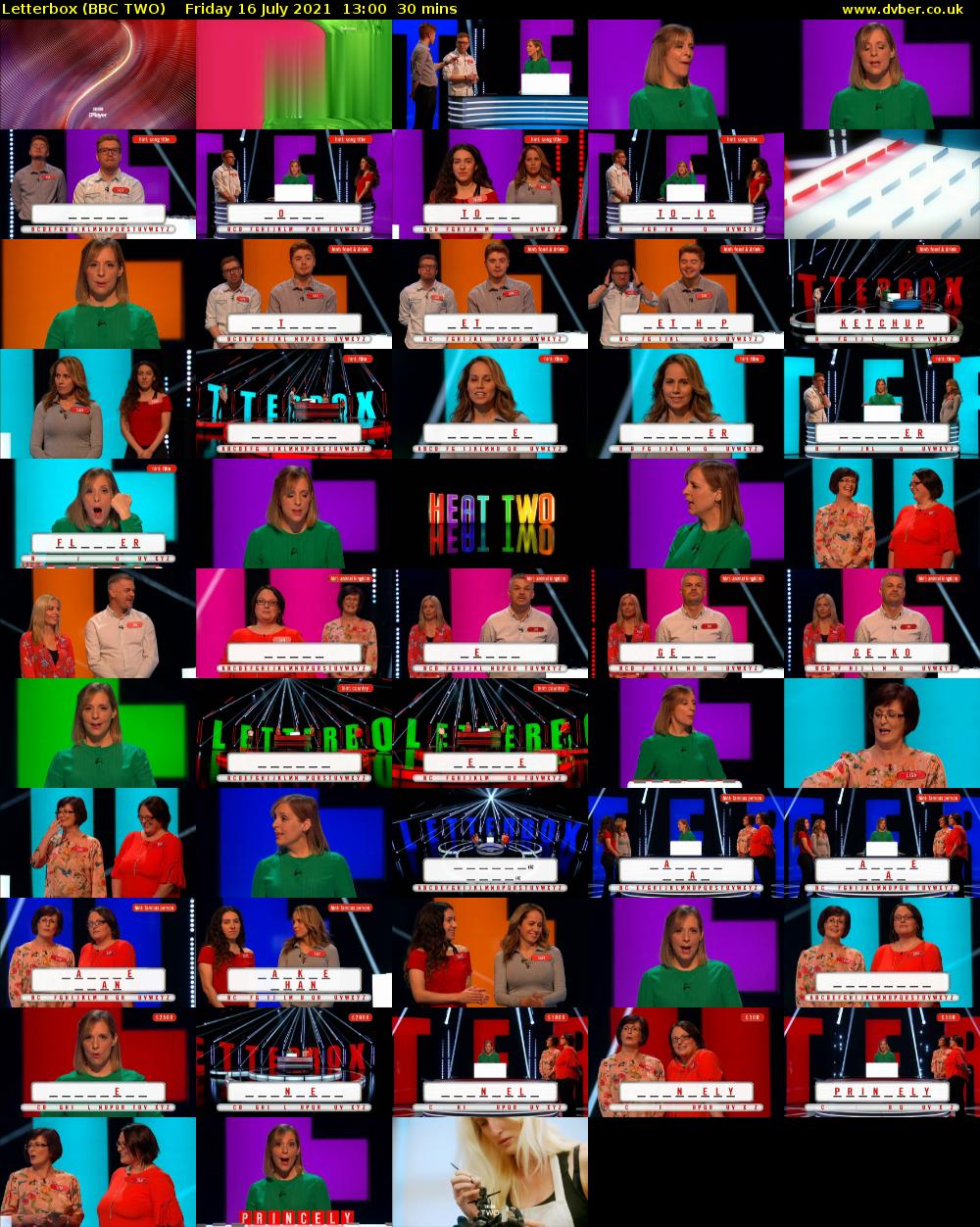 Letterbox (BBC TWO) Friday 16 July 2021 13:00 - 13:30