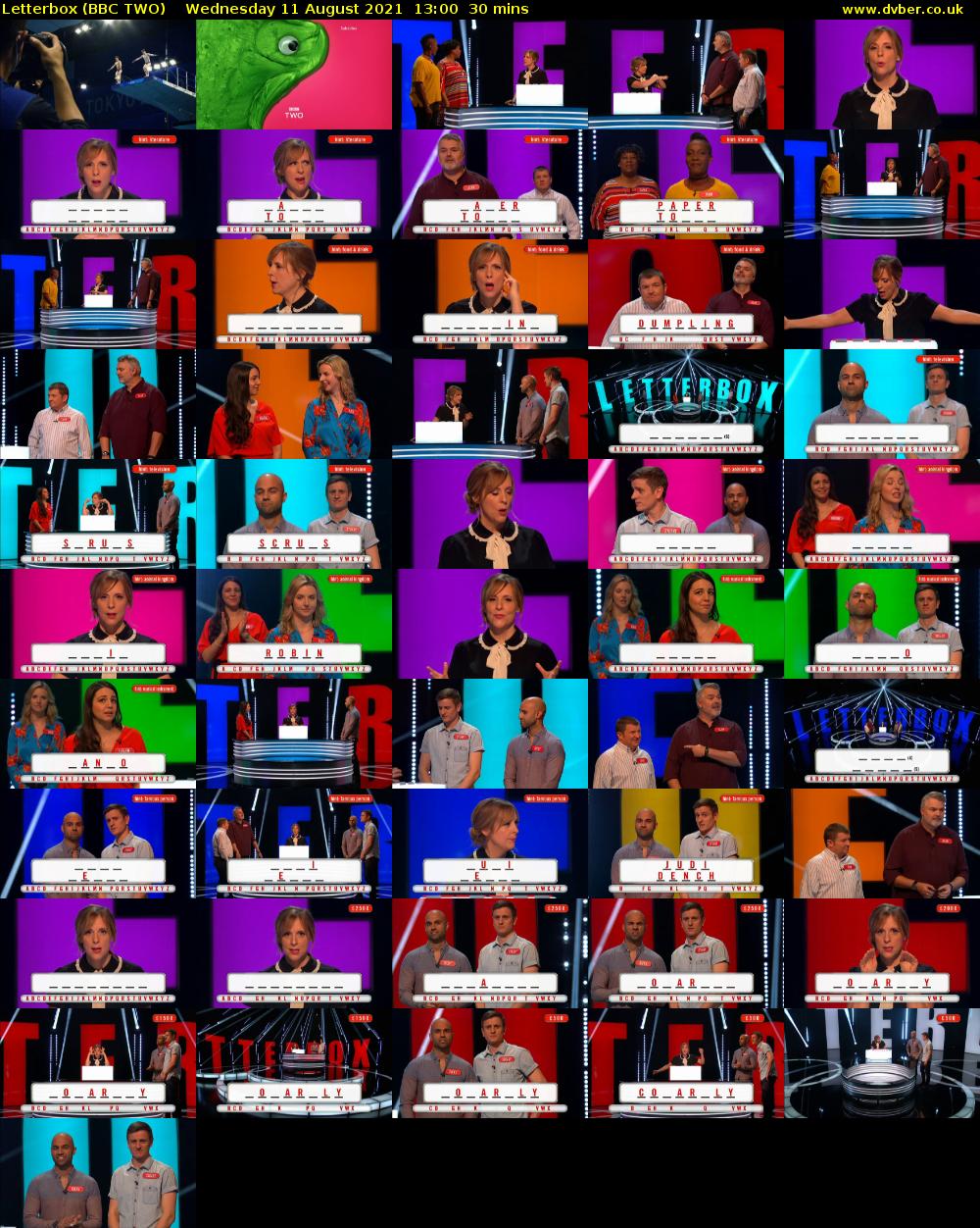 Letterbox (BBC TWO) Wednesday 11 August 2021 13:00 - 13:30