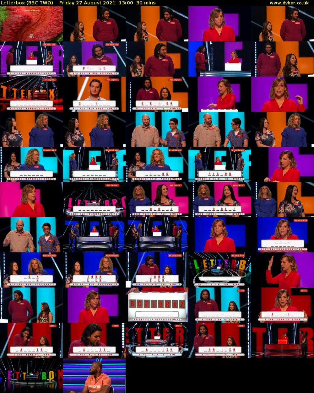 Letterbox (BBC TWO) Friday 27 August 2021 13:00 - 13:30
