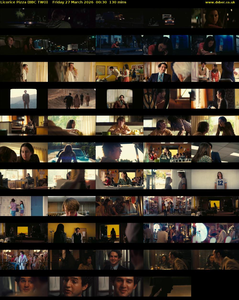 Licorice Pizza (BBC TWO) Friday 27 March 2026 00:30 - 02:40