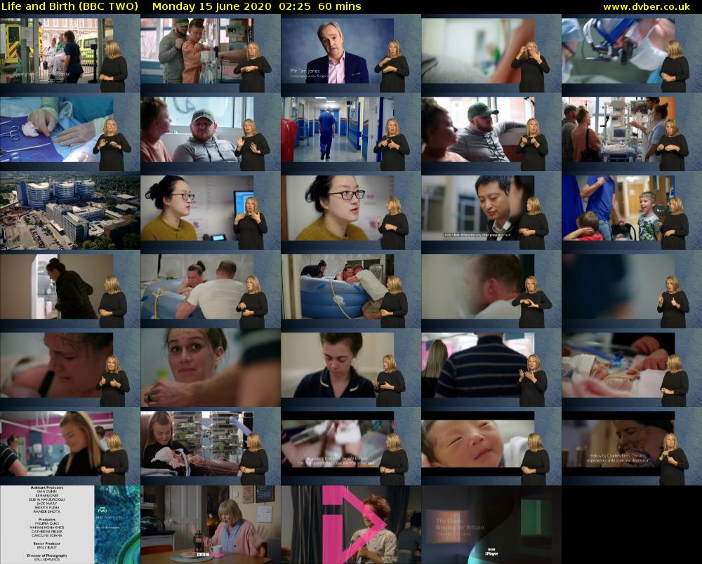 Life and Birth (BBC TWO) Monday 15 June 2020 02:25 - 03:25
