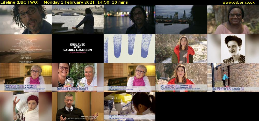 Lifeline (BBC TWO) Monday 1 February 2021 14:50 - 15:00