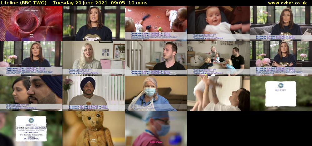 Lifeline (BBC TWO) Tuesday 29 June 2021 09:05 - 09:15