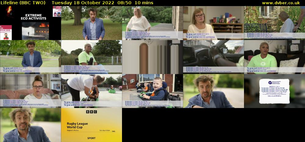 Lifeline (BBC TWO) Tuesday 18 October 2022 08:50 - 09:00