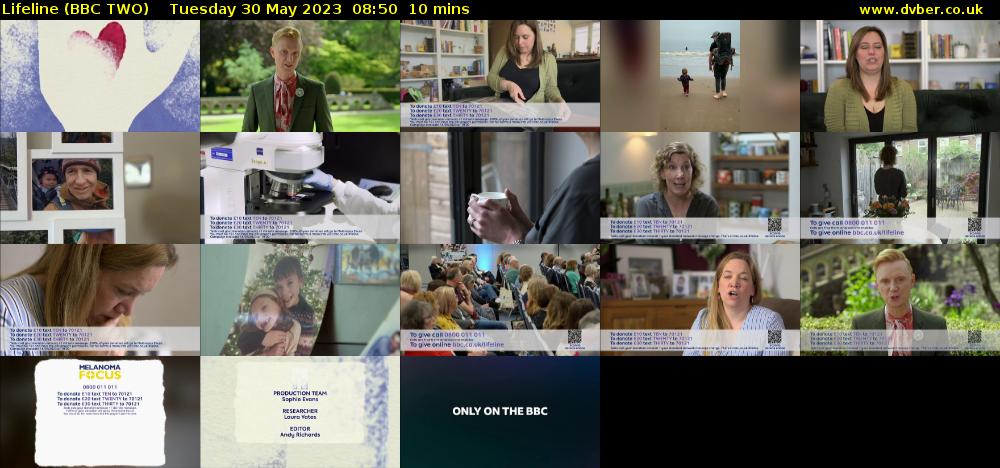 Lifeline (BBC TWO) Tuesday 30 May 2023 08:50 - 09:00