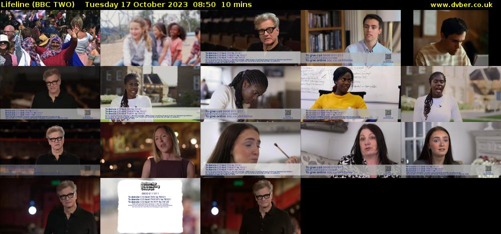 Lifeline (BBC TWO) Tuesday 17 October 2023 08:50 - 09:00