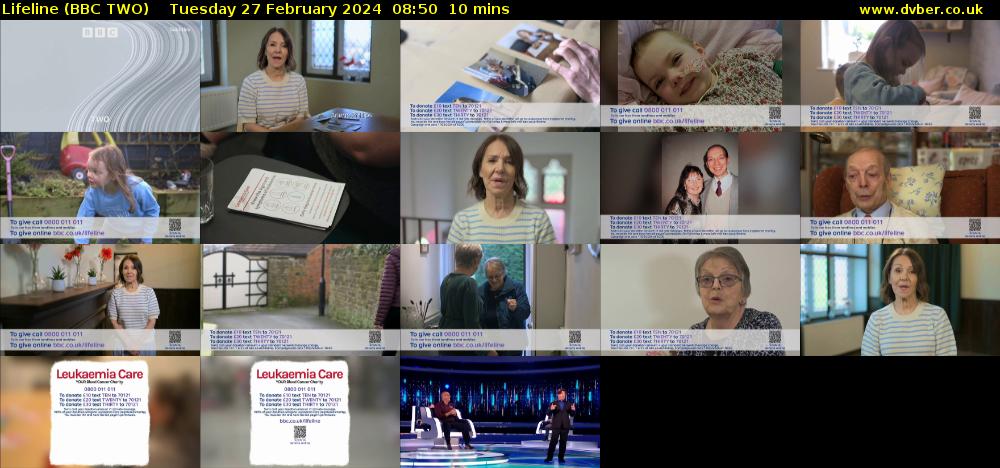 Lifeline (BBC TWO) Tuesday 27 February 2024 08:50 - 09:00