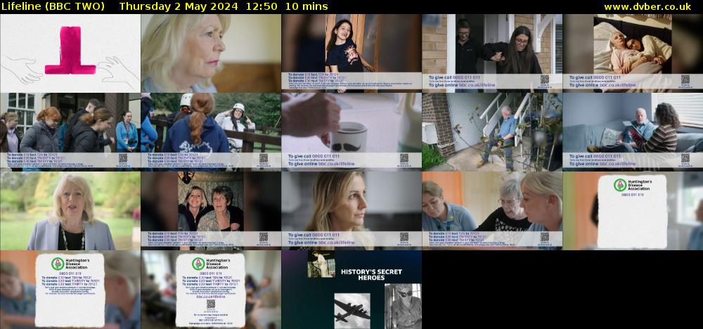 Lifeline (BBC TWO) Thursday 2 May 2024 12:50 - 13:00