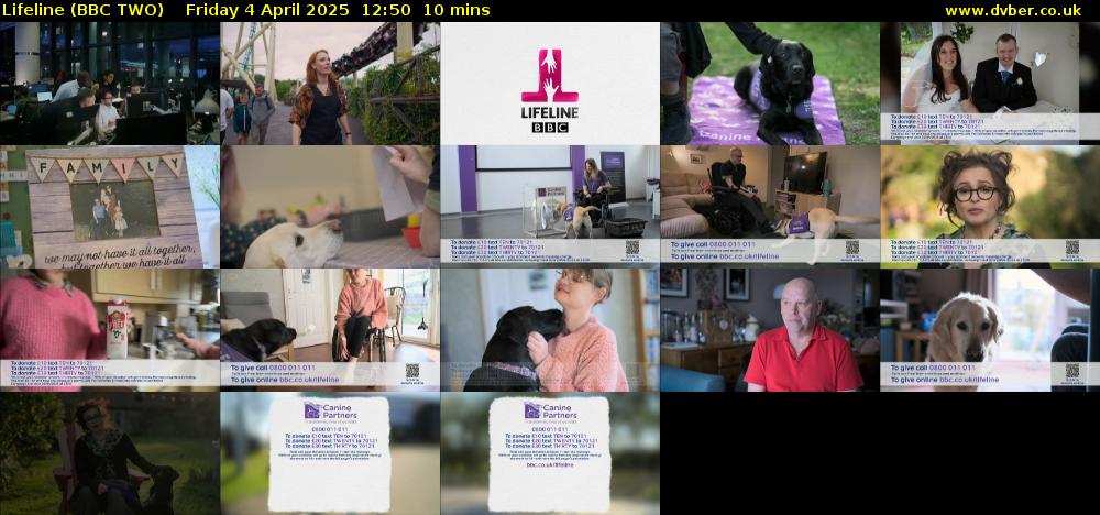 Lifeline (BBC TWO) Friday 4 April 2025 12:50 - 13:00