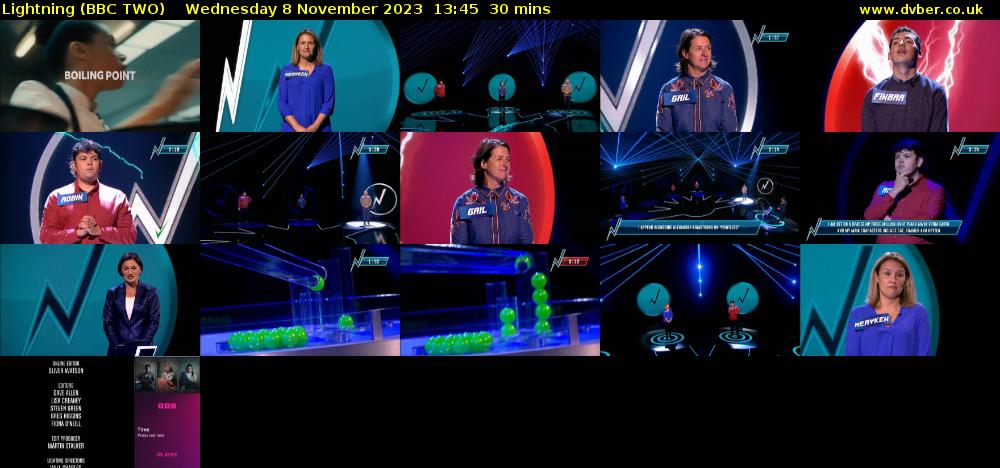 Lightning (BBC TWO) Wednesday 8 November 2023 13:45 - 14:15