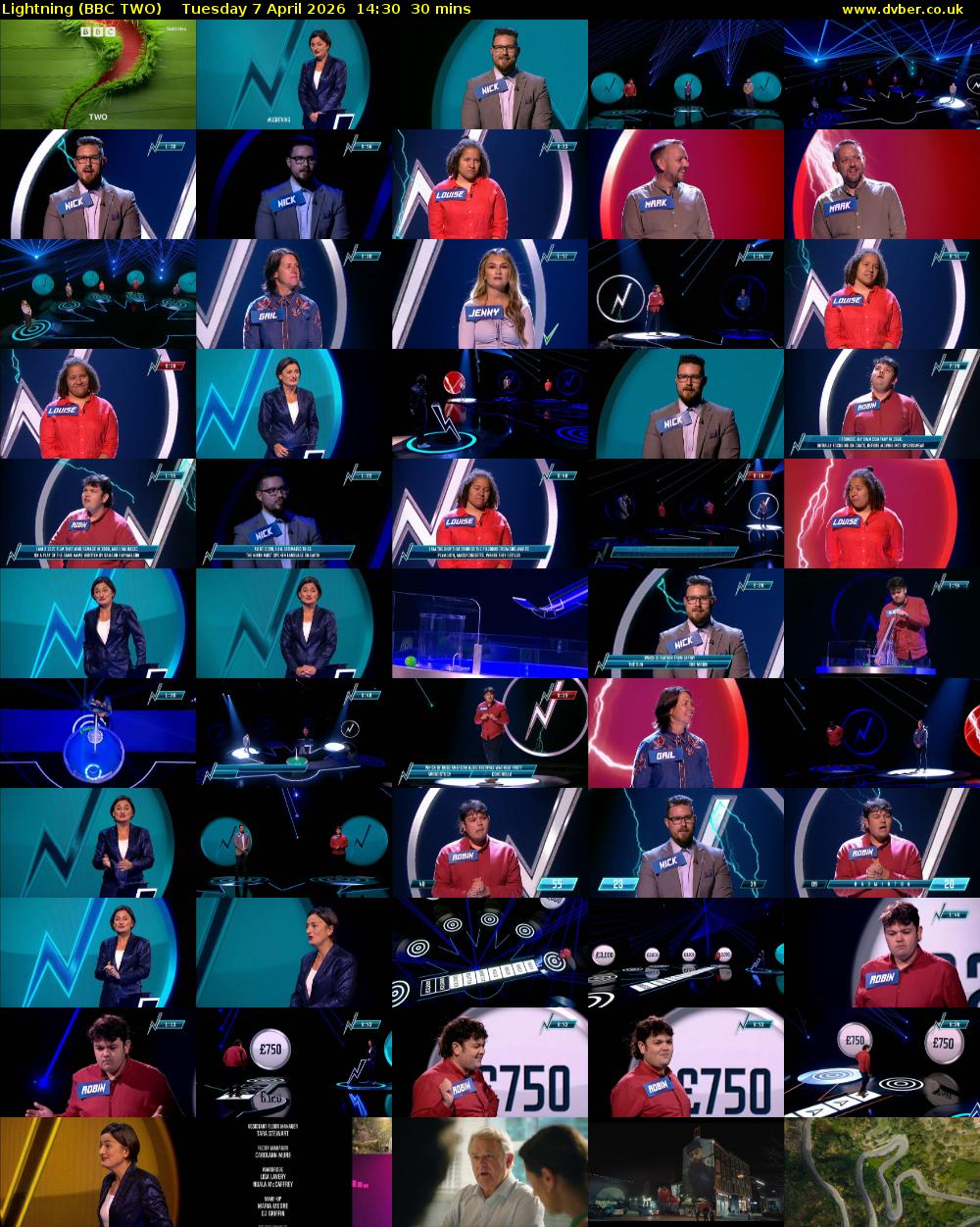 Lightning (BBC TWO) Tuesday 7 April 2026 14:30 - 15:00