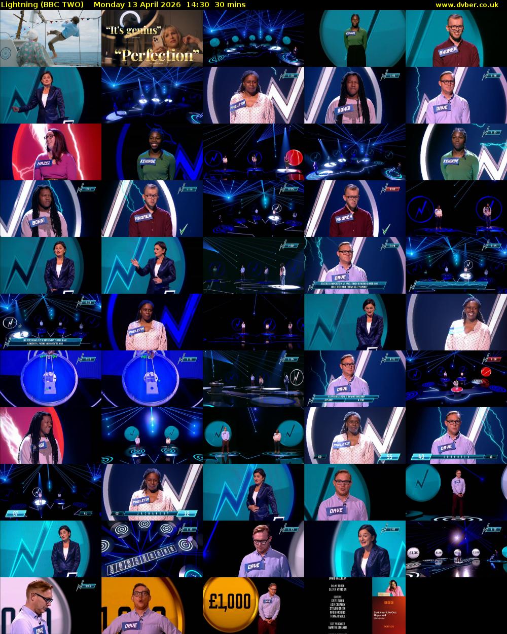 Lightning (BBC TWO) Monday 13 April 2026 14:30 - 15:00
