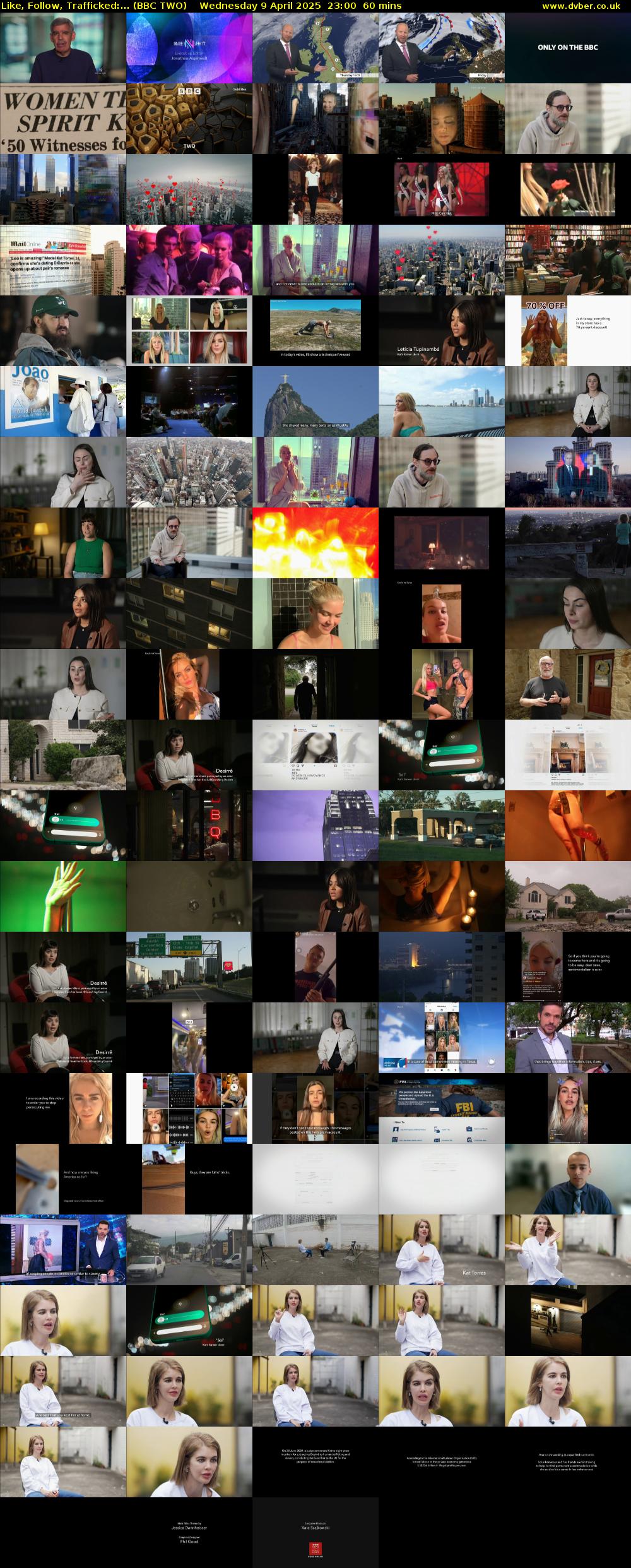 Like, Follow, Trafficked:... (BBC TWO) Wednesday 9 April 2025 23:00 - 00:00