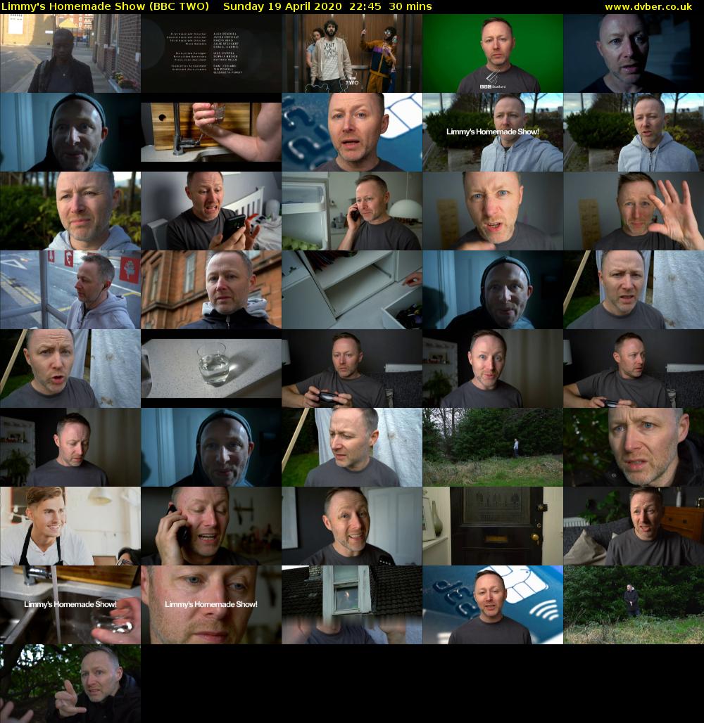 Limmy's Homemade Show (BBC TWO) Sunday 19 April 2020 22:45 - 23:15