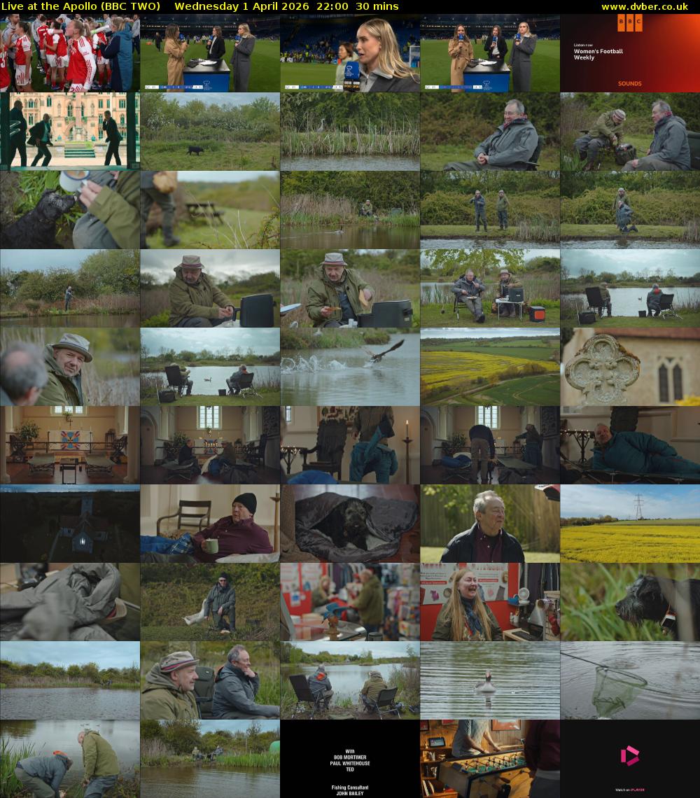 Live at the Apollo (BBC TWO) Wednesday 1 April 2026 22:00 - 22:30