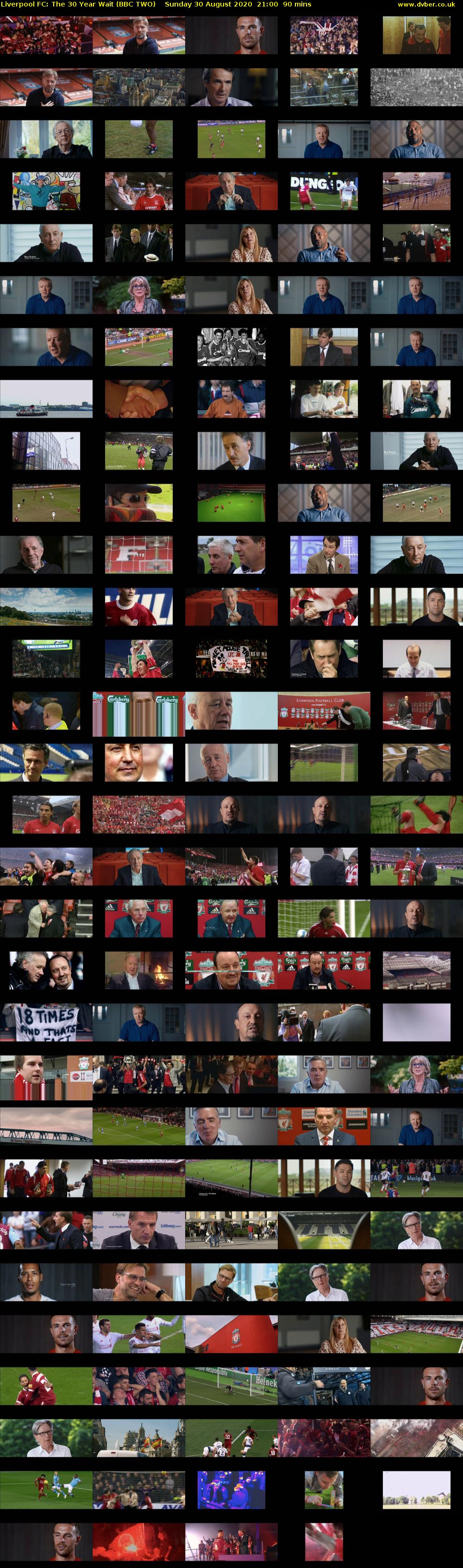 Liverpool FC: The 30 Year Wait (BBC TWO) Sunday 30 August 2020 21:00 - 22:30