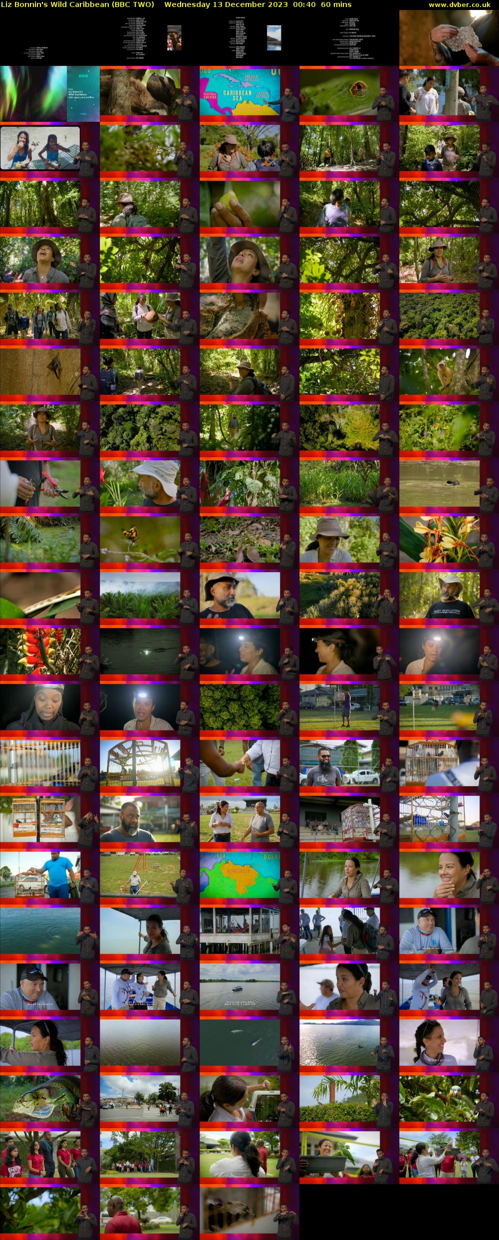 Liz Bonnin's Wild Caribbean (BBC TWO) Wednesday 13 December 2023 00:40 - 01:40