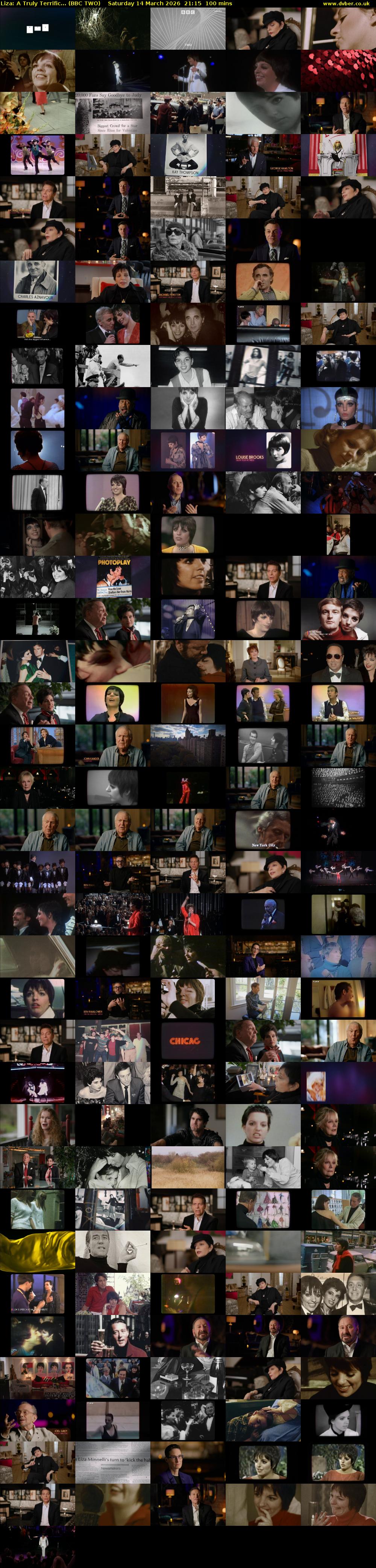Liza: A Truly Terrific... (BBC TWO) Saturday 14 March 2026 21:15 - 22:55
