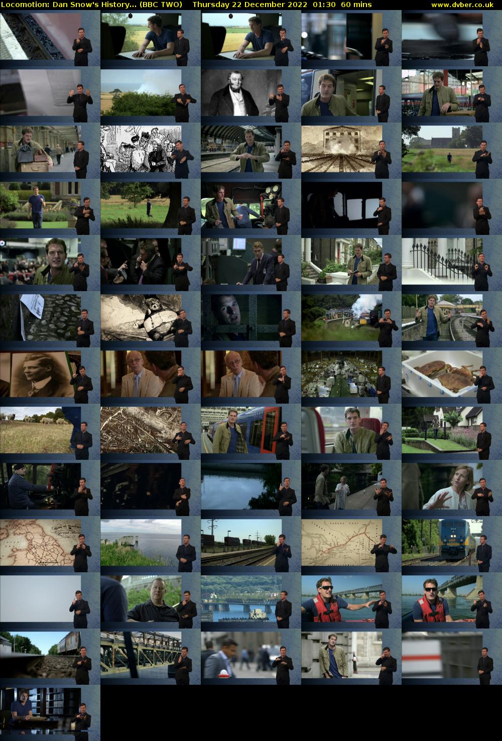 Locomotion: Dan Snow's History... (BBC TWO) Thursday 22 December 2022 01:30 - 02:30