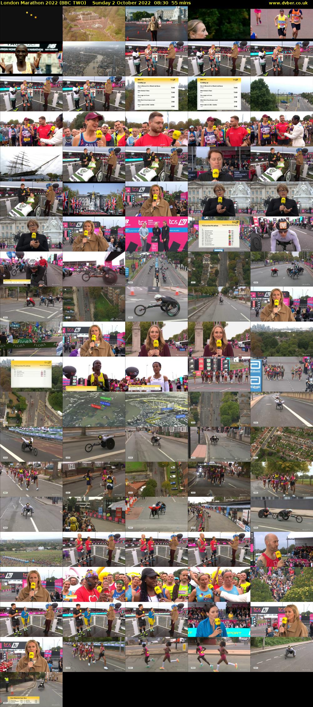London Marathon 2022 (BBC TWO) Sunday 2 October 2022 08:30 - 09:25