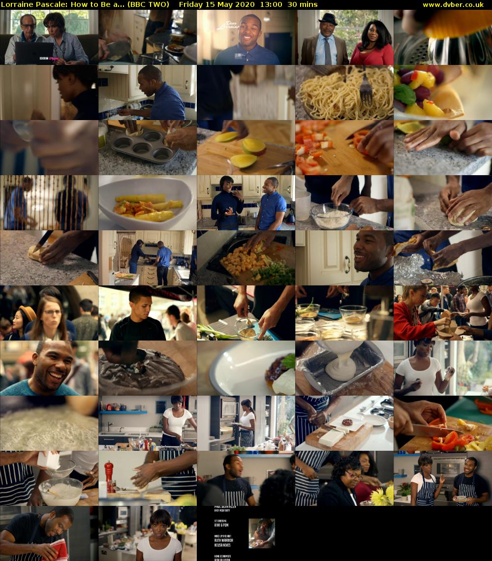 Lorraine Pascale: How to Be a... (BBC TWO) Friday 15 May 2020 13:00 - 13:30