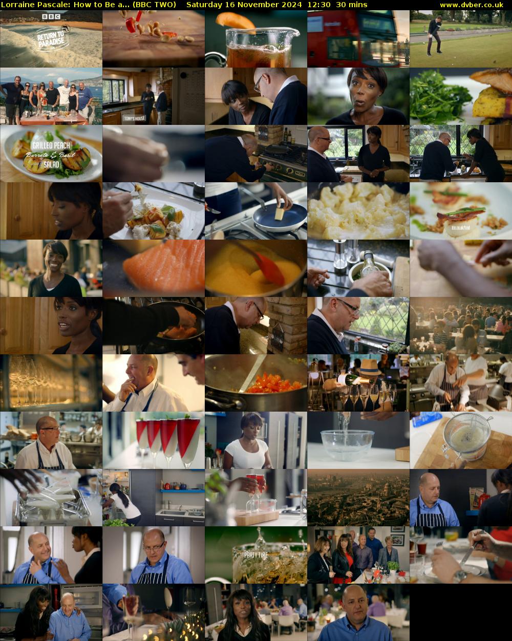 Lorraine Pascale: How to Be a... (BBC TWO) Saturday 16 November 2024 12:30 - 13:00