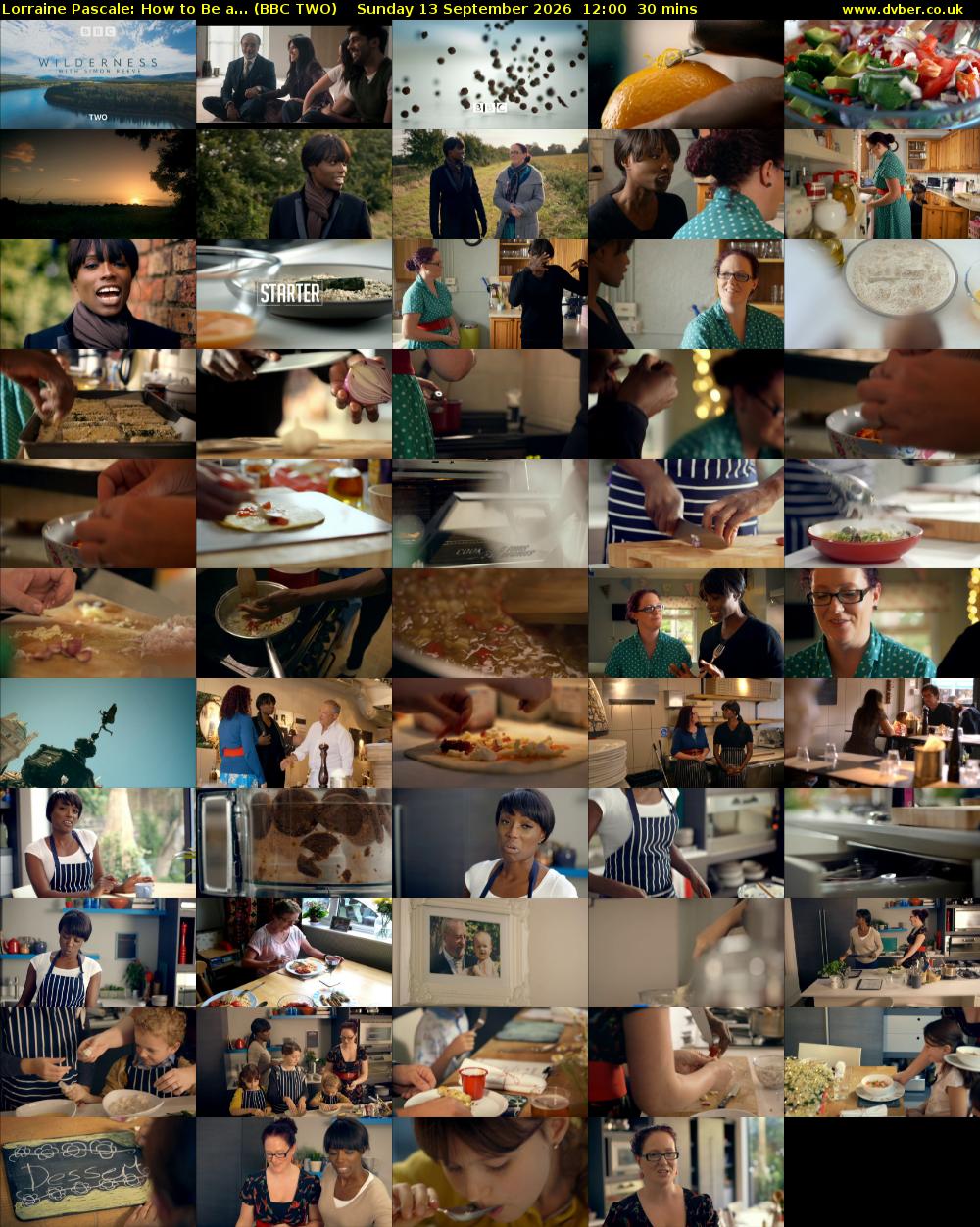 Lorraine Pascale: How to Be a... (BBC TWO) Sunday 13 September 2026 12:00 - 12:30