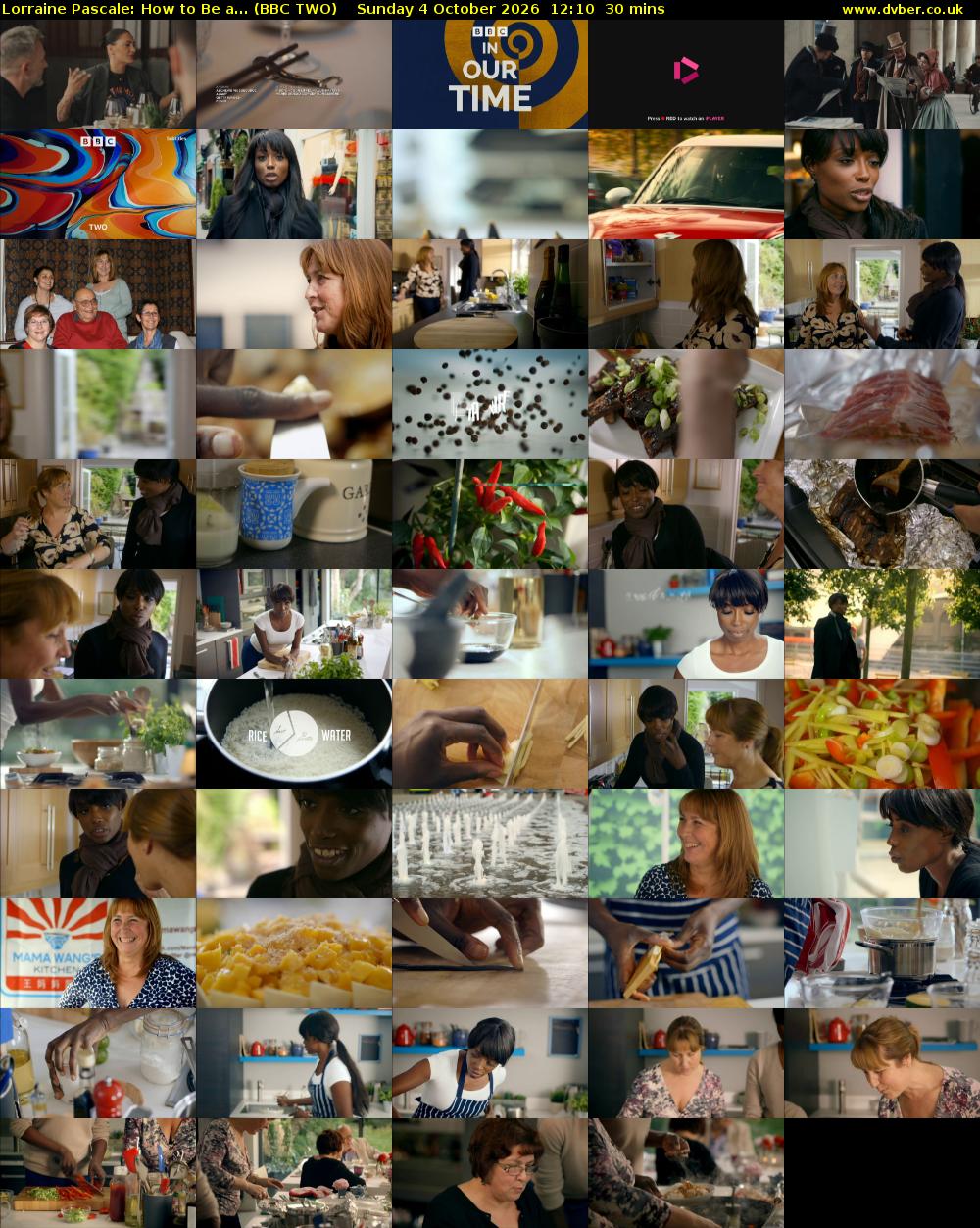 Lorraine Pascale: How to Be a... (BBC TWO) Sunday 4 October 2026 12:10 - 12:40