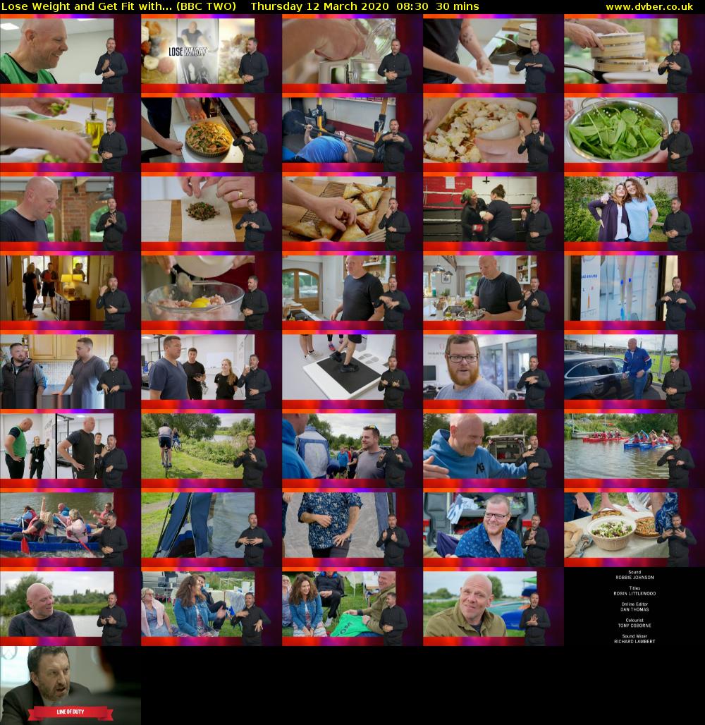 Lose Weight and Get Fit with... (BBC TWO) Thursday 12 March 2020 08:30 - 09:00