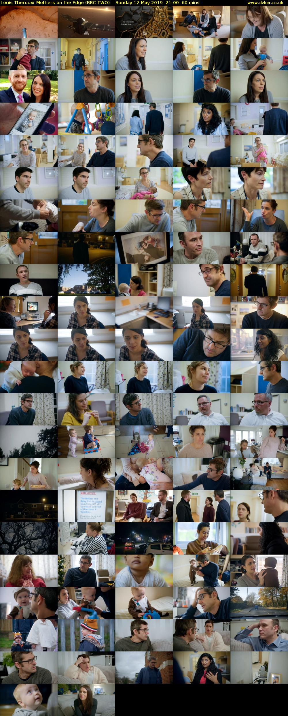 Louis Theroux: Mothers on the Edge (BBC TWO) Sunday 12 May 2019 21:00 - 22:00