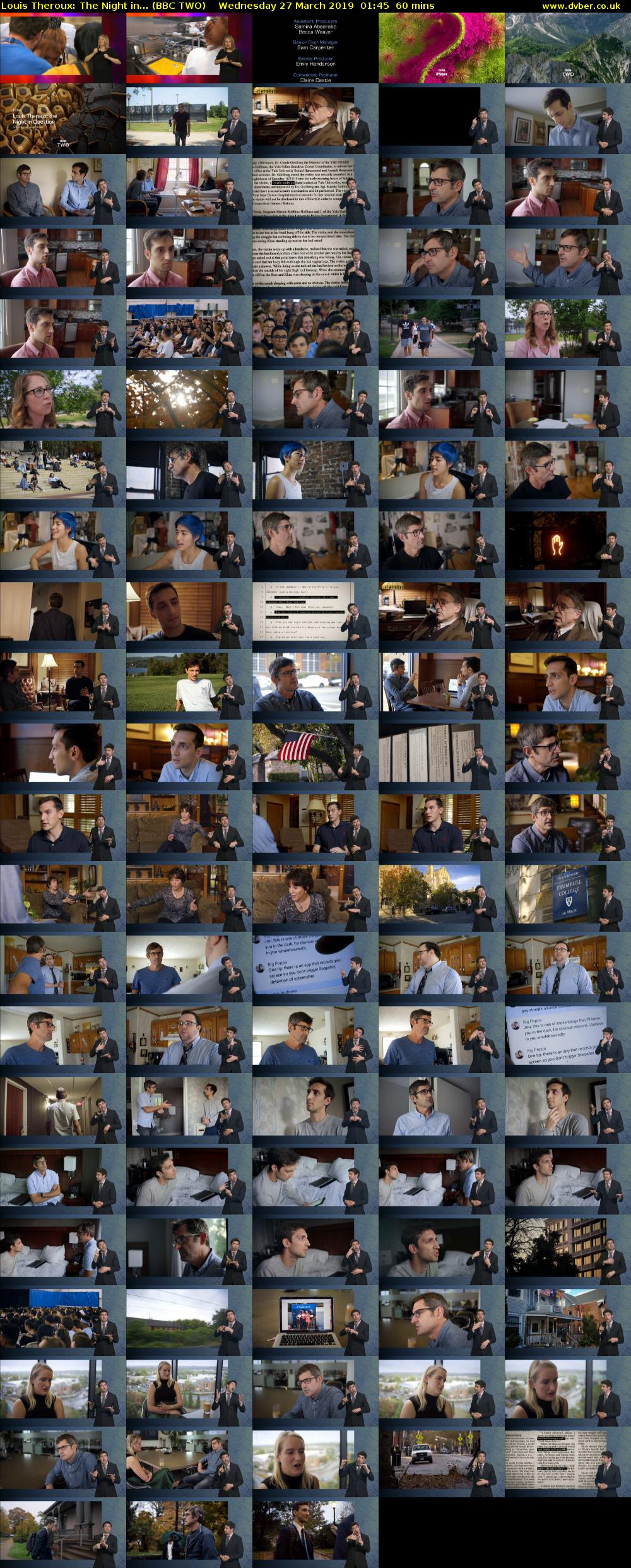 Louis Theroux: The Night in... (BBC TWO) Wednesday 27 March 2019 01:45 - 02:45