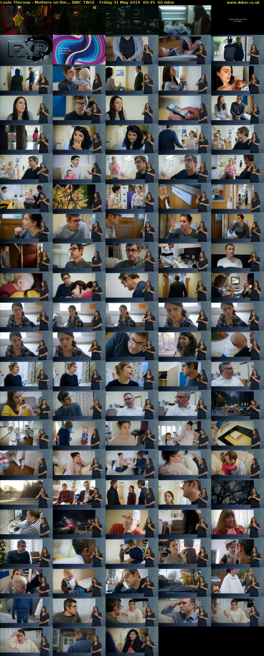 Louis Theroux - Mothers on the... (BBC TWO) Friday 31 May 2019 00:45 - 01:45