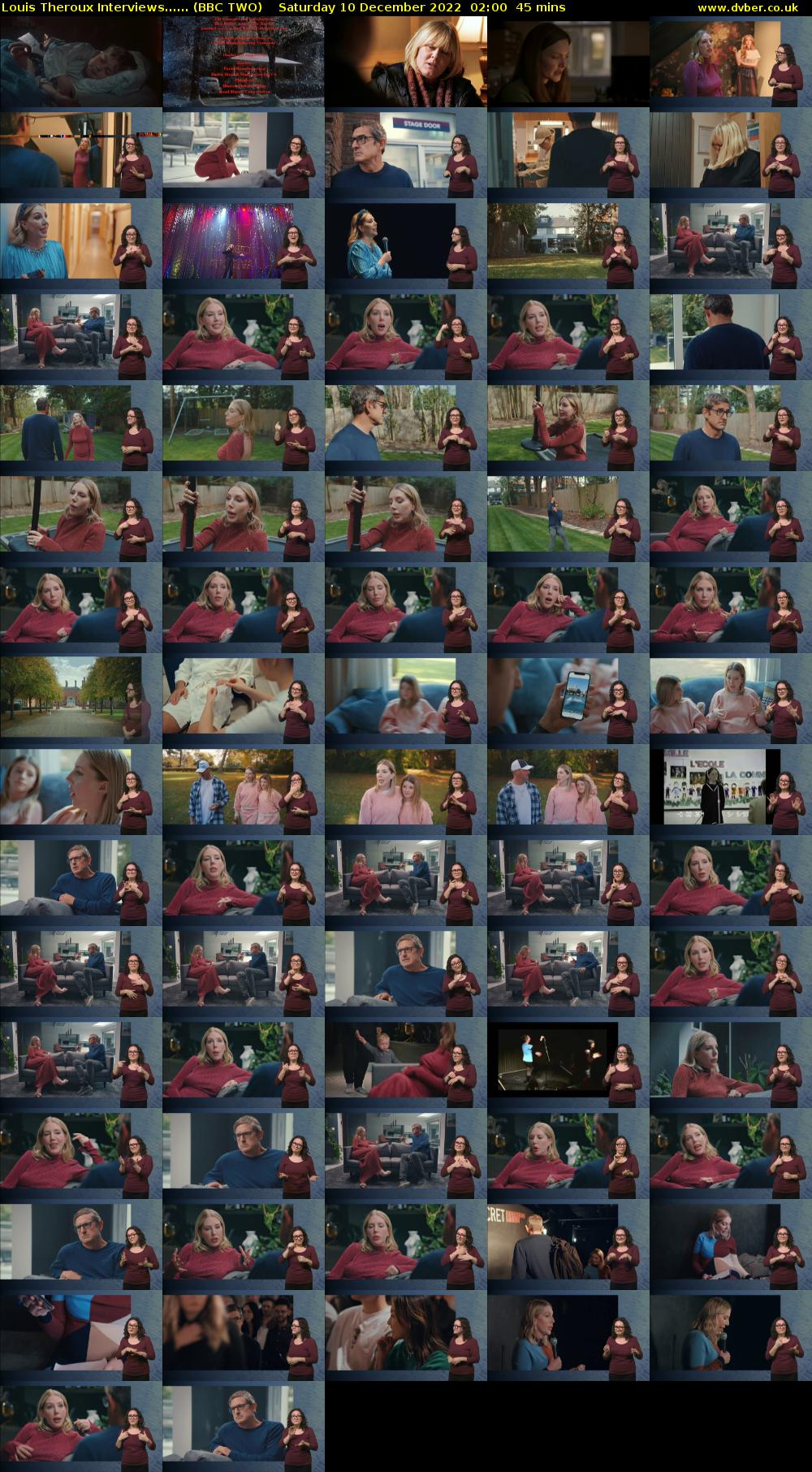 Louis Theroux Interviews...... (BBC TWO) Saturday 10 December 2022 02:00 - 02:45