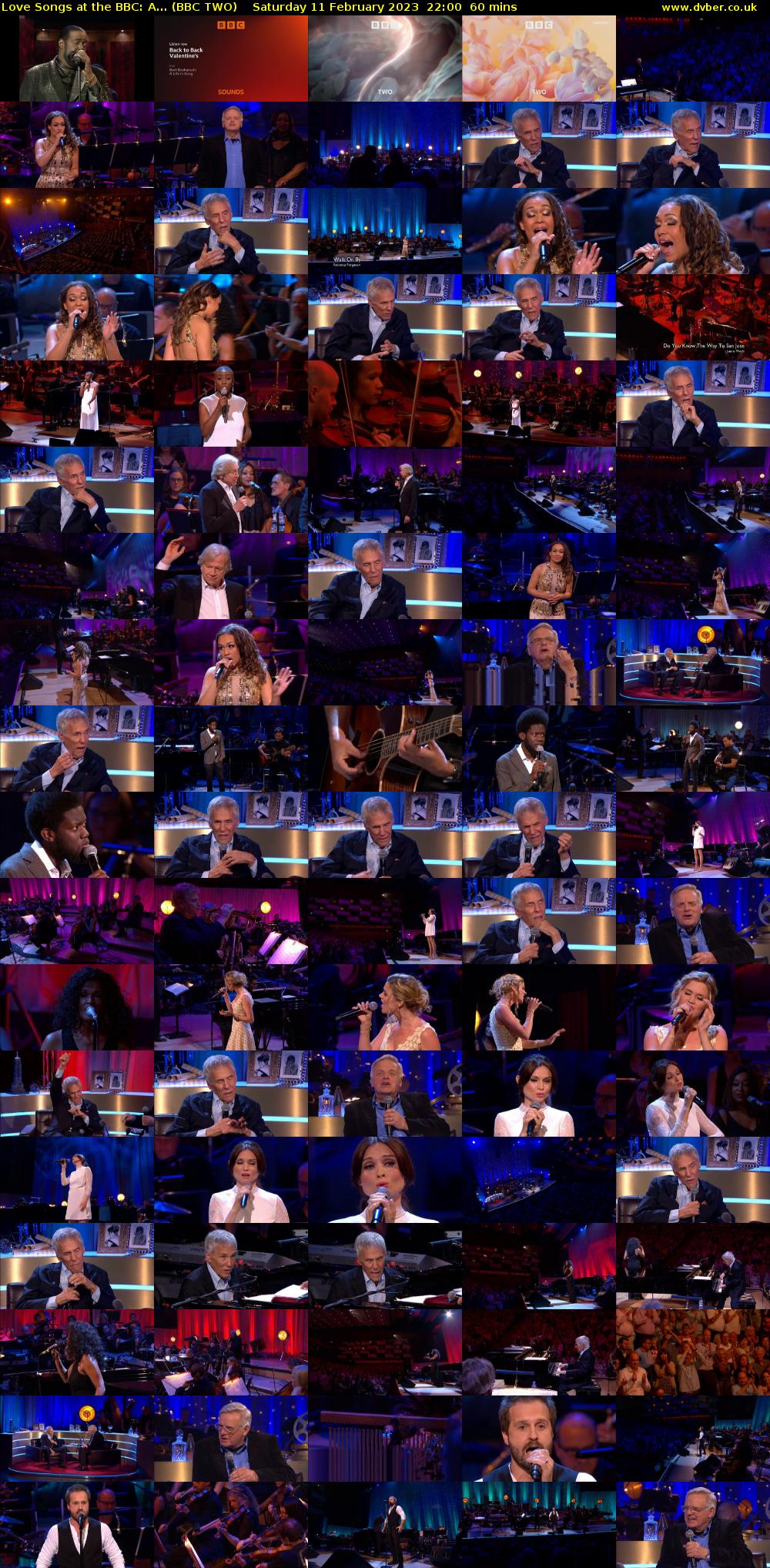 Love Songs at the BBC: A... (BBC TWO) Saturday 11 February 2023 22:00 - 23:00