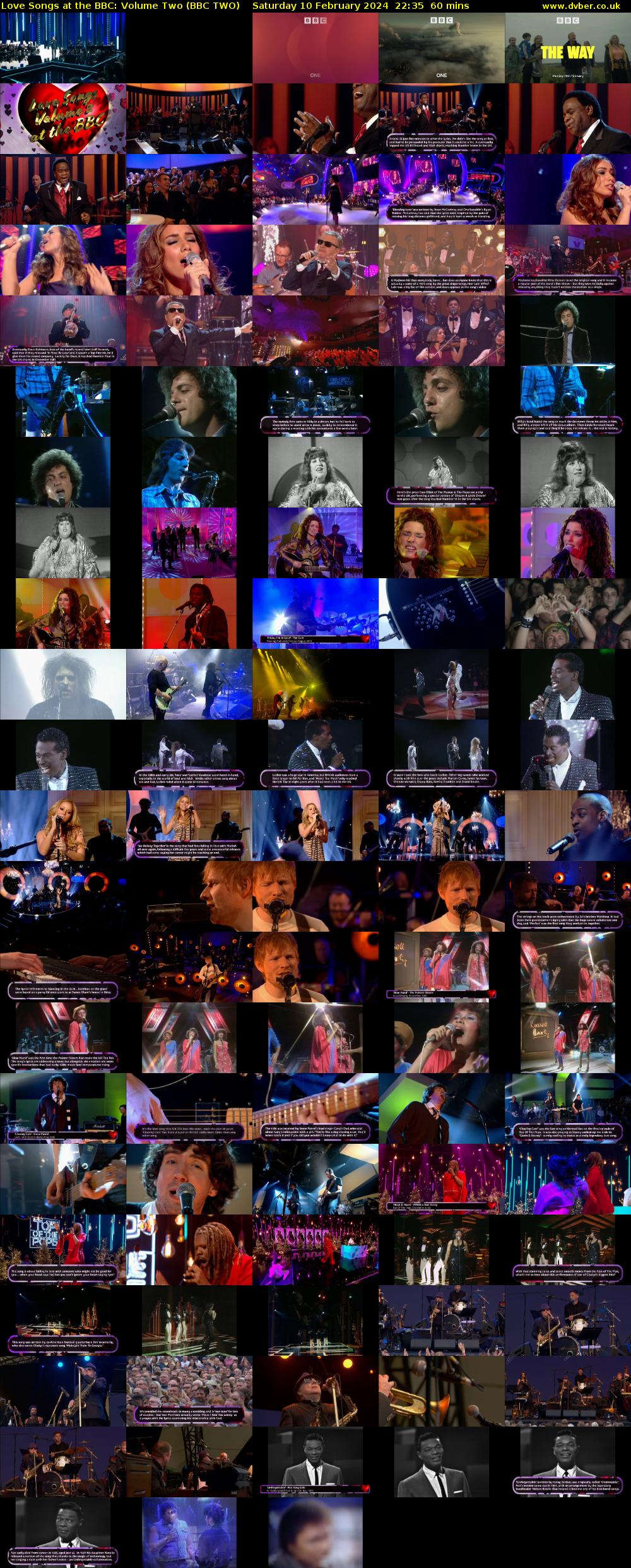 Love Songs at the BBC: Volume Two (BBC TWO) Saturday 10 February 2024 22:35 - 23:35