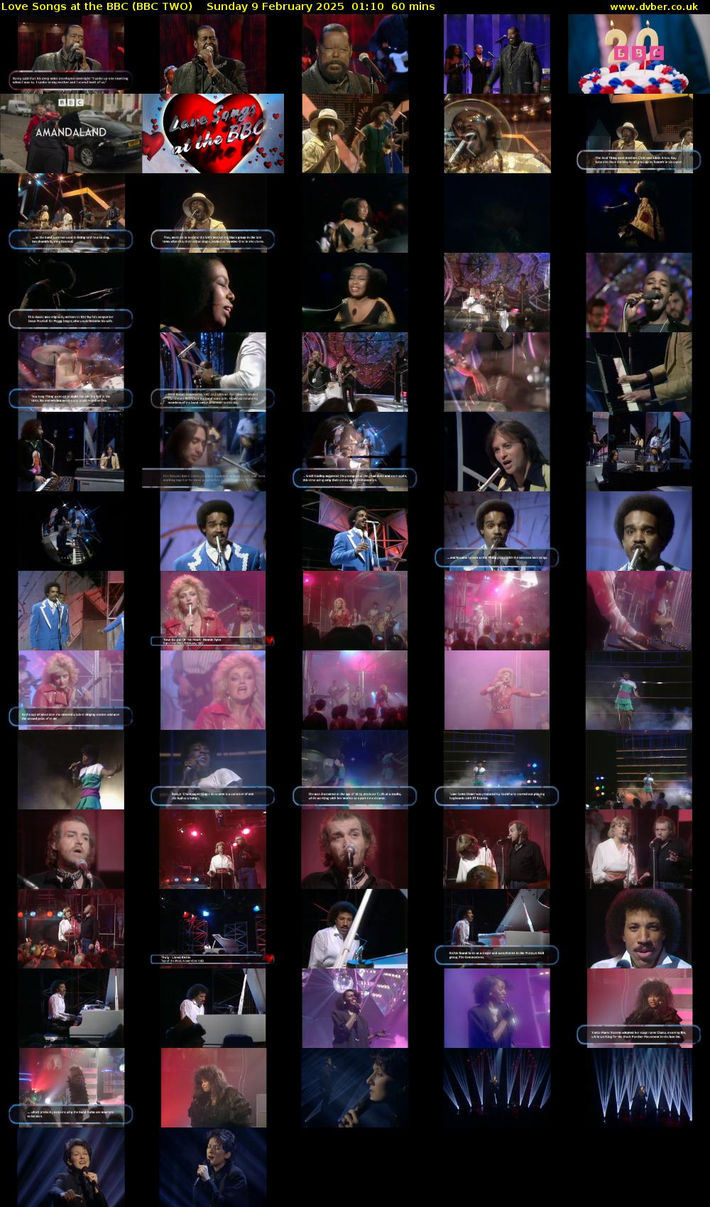 Love Songs at the BBC (BBC TWO) Sunday 9 February 2025 01:10 - 02:10