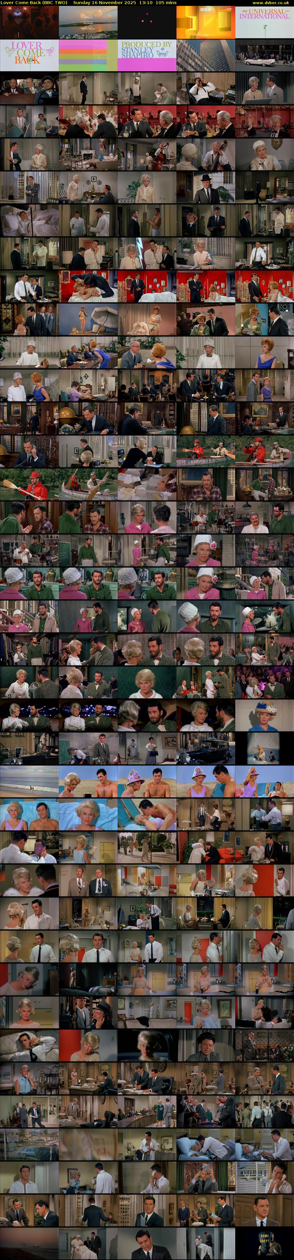 Lover Come Back (BBC TWO) Sunday 16 November 2025 13:10 - 14:55