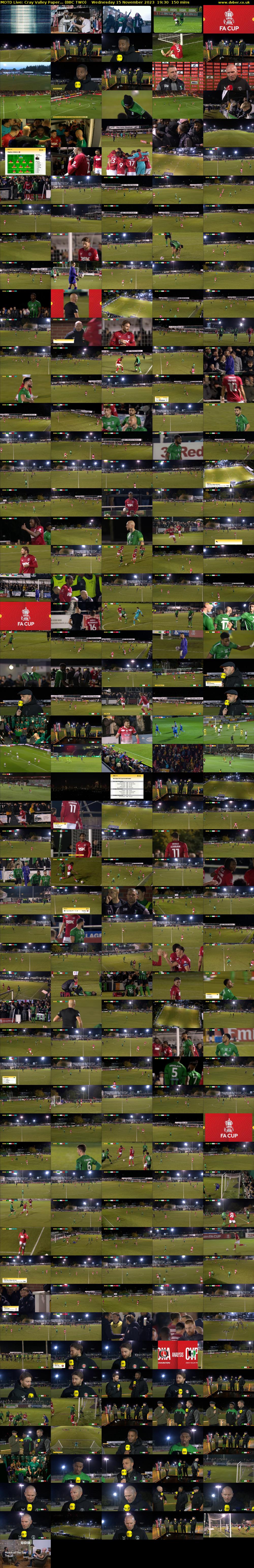 MOTD Live: Cray Valley Paper... (BBC TWO) Wednesday 15 November 2023 19:30 - 22:00