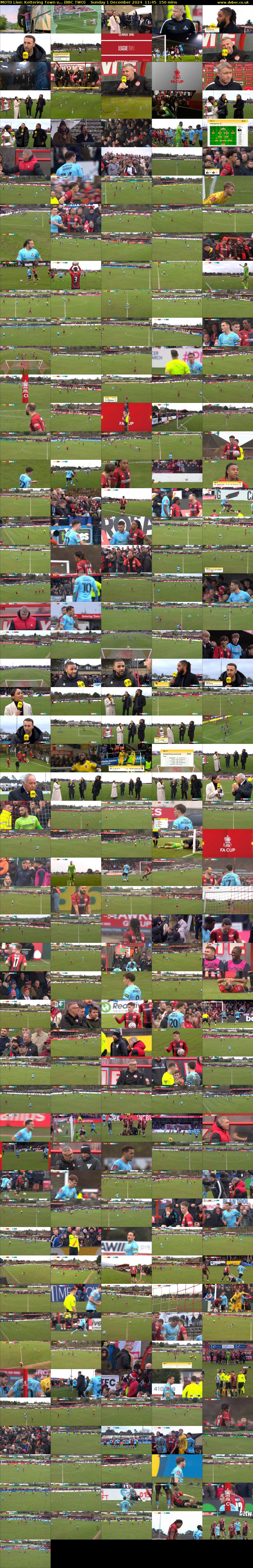 MOTD Live: Kettering Town v... (BBC TWO) Sunday 1 December 2024 11:45 - 14:15