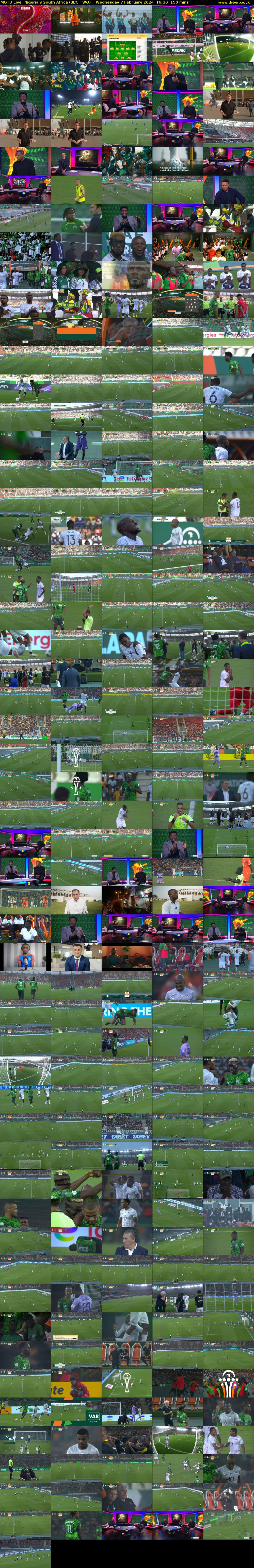 MOTD Live: Nigeria v South Africa (BBC TWO) Wednesday 7 February 2024 16:30 - 19:00