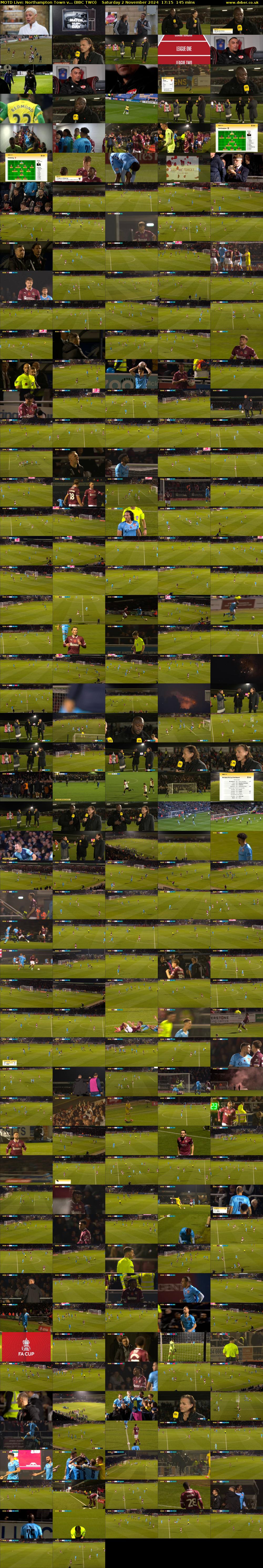 MOTD Live: Northampton Town v... (BBC TWO) Saturday 2 November 2024 17:15 - 19:40
