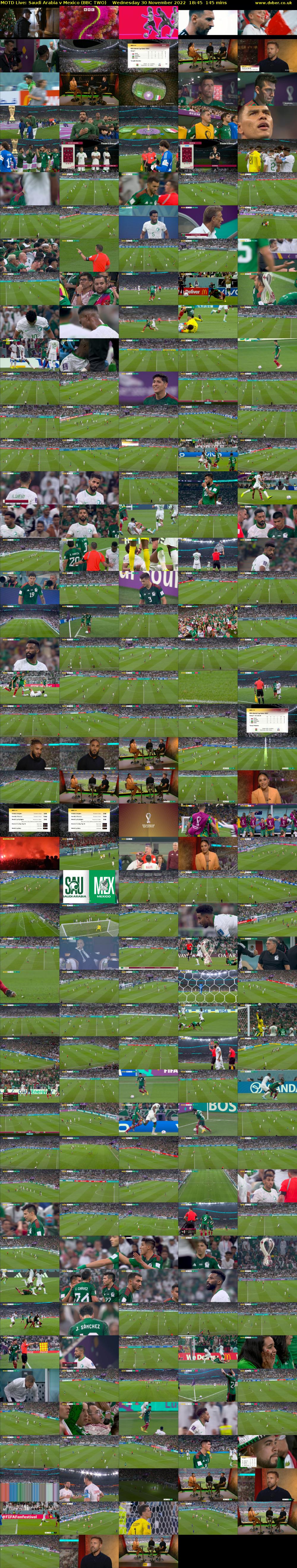 MOTD Live: Saudi Arabia v Mexico (BBC TWO) Wednesday 30 November 2022 18:45 - 21:10