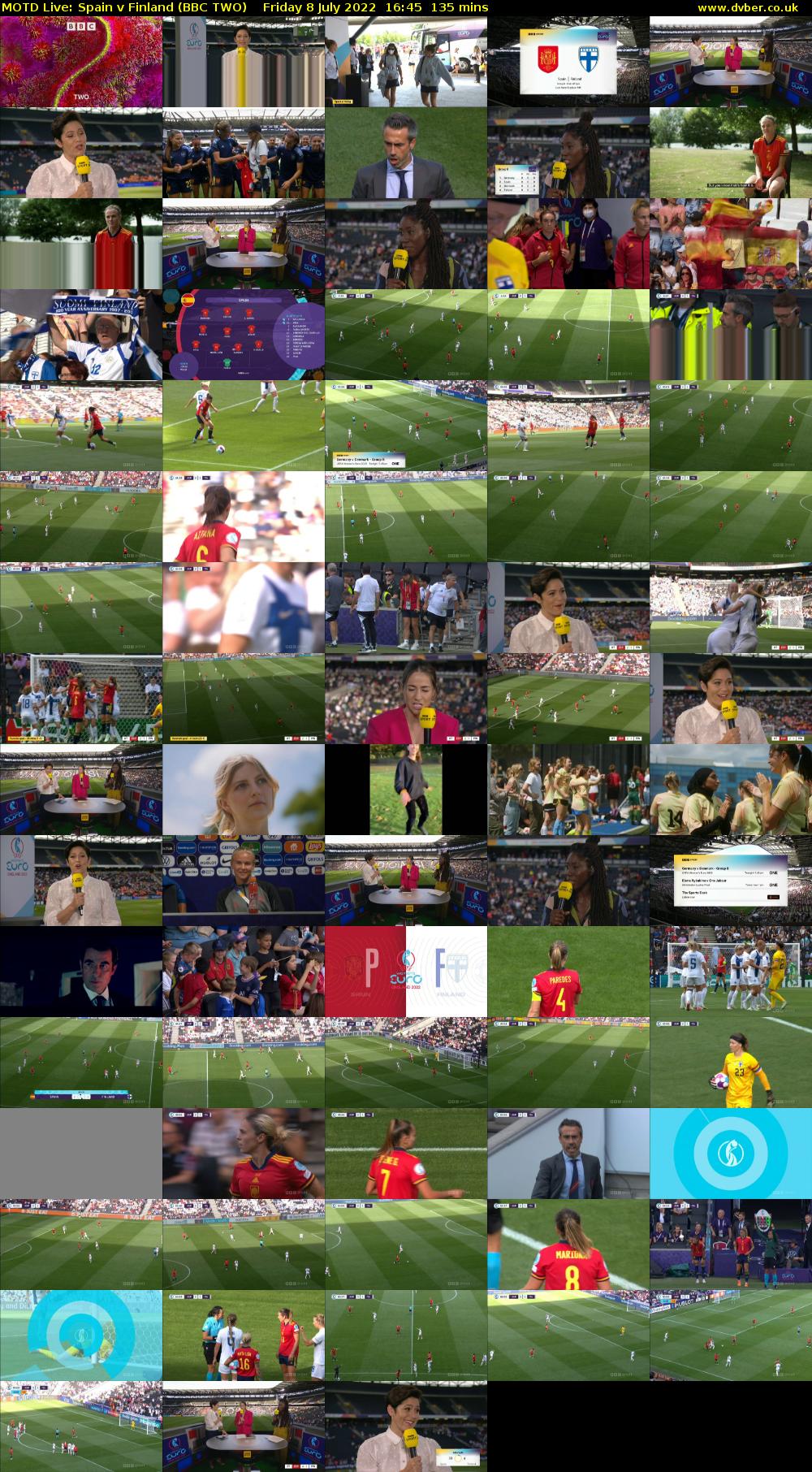 MOTD Live: Spain v Finland (BBC TWO) Friday 8 July 2022 16:45 - 19:00