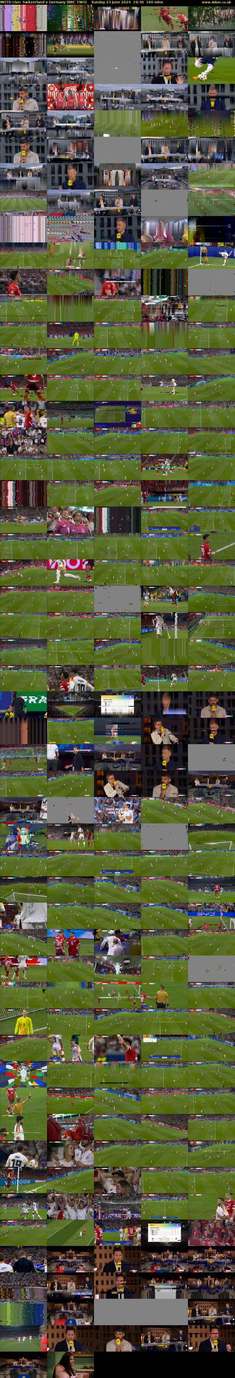 MOTD Live: Switzerland v Germany (BBC TWO) Sunday 23 June 2024 19:30 - 22:10