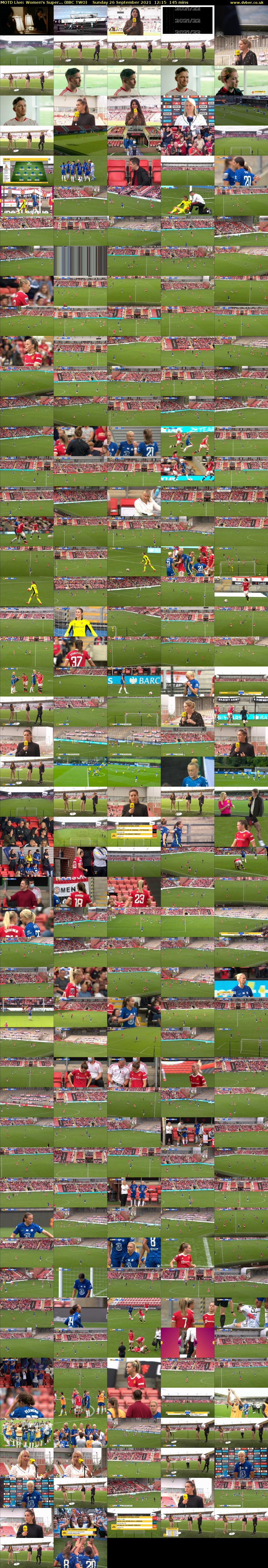 MOTD Live: Women's Super... (BBC TWO) Sunday 26 September 2021 12:15 - 14:40